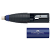 FABER-CASTELL Combination gomme-taille-crayons, mûre / bleu
