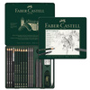 FABER-CASTELL Kit PITT GRAPHITE medium, étui de 19 pièces