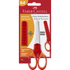 FABER-CASTELL Ciseaux scolaires GRIP, en blister, rouge