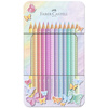 FABER-CASTELL Crayon de couleur SPARKLE PASTEL, étui de 12