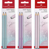 FABER-CASTELL Set de crayons graphite Jumbo GRIP SPARKLE