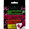 FABER-CASTELL Surligneur TEXTLINER 1546 NEON, étui de 4