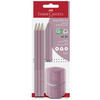 FABER-CASTELL Kit Crayon graphite GRIP 2001, rose shadow