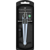 FABER-CASTELL Compas à réglage rapide GRIP, bleu ciel