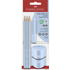 FABER-CASTELL Kit crayons GRIP 2001, bleu ciel, blister