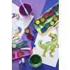FABER-CASTELL Boîte de peinture CONNECTOR Dino, 12 couleurs