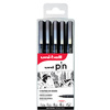 uni-ball Feutre technique PIN PF 'Lettering', set de 5