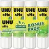 UHU Bâton de colle stic ReNature, sans solvants, 4 x 21 g