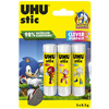 UHU Bâton de colle stic SONIC, 2 x 21 g, blister