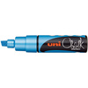 uni-ball Marqueur craie Chalk marker PWE8K, bleu métallique