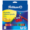 Pelikan Crayons de couleur triangulaire minces, étui en