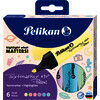 Pelikan Surligneur 490 Pastel, étui de 6, couleurs assorties