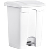 helit Poubelle à pédale 'the step', 70 litres, blanc/rouge