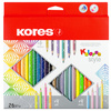 Kores Crayon de couleur 'Kolores Style', étui carton de 26