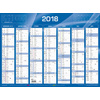 QUO VADIS Calendrier de banque rouge, 270 x 210 mm, 2024