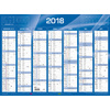 QUO VADIS Calendrier de banque bleu, 430 x 335 mm, 2026