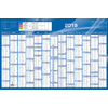 QUO VADIS Calendrier, 650 x 430 mm horizontal, bleu, 2026