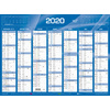 QUO VADIS Calendrier de banque bleu, 270 x 210 mm, 2026
