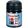 Marabu Vernis acrylique 'Decorlack', noir, 15 ml,