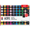 Marabu Set de peinture acrylique 'BASIC', 80 x 3,5 ml