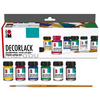 Marabu Peinture acrylique Decorlack, set de démarrage 6x15ml