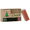 HEYDA Kit de tampons à motif 'Noël', en bois, 3 pièces