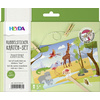 HEYDA Set de cartes transferts rub-on 'Animaux du zoo'