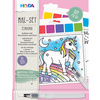 HEYDA Kit d'aquarelles 'Licorne', 10 motifs