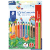 STAEDTLER Crayon de couleur Noris super jumbo, 10+2