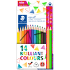 STAEDTLER Crayon de couleur triangulaire ergosoft, 12+2 étui