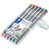STAEDTLER Feutre à pigment, étui de 6,