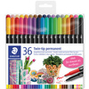 STAEDTLER Feutre double pointe permanent, étui de 36