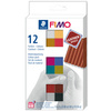 FIMO EFFECT LEATHER Kit de pâte à modeler, kit de 12