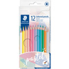 STAEDTLER Crayons de couleur pastel, étui carton de 12