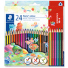 STAEDTLER Crayon de couleur triangulaire Noris colour, étui