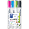 STAEDTLER Marqueur tableau blanc 351 Lumocolor, étui de 4