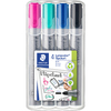 STAEDTLER Marqueur de conférence 356 Lumocolor, étui de 4