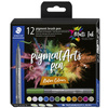 STAEDTLER Feutre pigment brush pen 'Basic Colours'