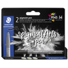 STAEDTLER Feutre pigment pen, noir, étui carton de 2