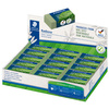 STAEDTLER Gomme, 43 x 19 x 13 mm, vert olive, présentoir 30