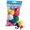 folia Pompons, 30 pièces, assorti tailles et couleurs