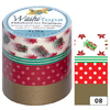 folia Rubans autocollants déco Washi-Tape NOEL RETRO,