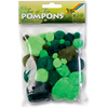 folia Pompons, 30 pièces, assortiment de vert