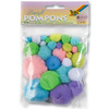 folia Pompons, 30 pièces, tailles assorties, couleurs pastel