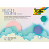 folia Bloc papier de couleur/carton de bricolage BASIC, A6