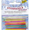 folia Aiguille à broder en plastique, 65 x 1,8 mm, assorti