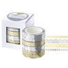 folia Bordure décorative décor Washi 'Hotfoil silber & gold'
