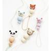 folia Perles en bois CUTE ANIMALS, rond