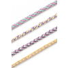 folia Kumihimo Set de bracelets PASTEL RAINBOW, 16 pièces