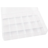 folia Boîte de rangement, PP, 17 compartiments, transparent